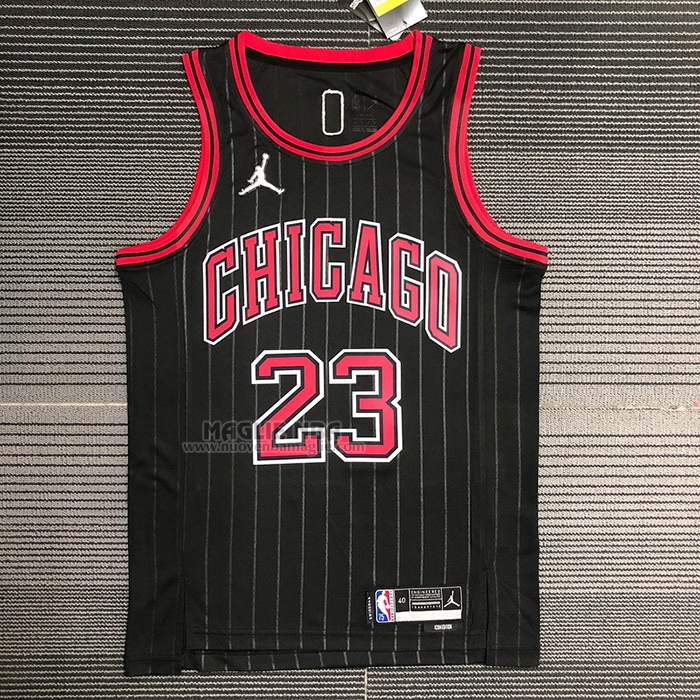 Maglia
 Michael Jordan NO 23 Chicago Bulls Statement 2020-21 Nero
